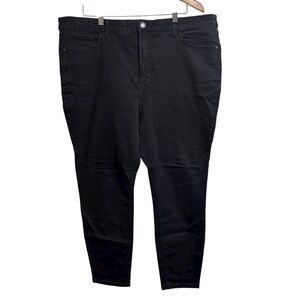 LC Lauren Conrad Skinny Jeans Black‎ Denim Plus Size 20W Stretch #783